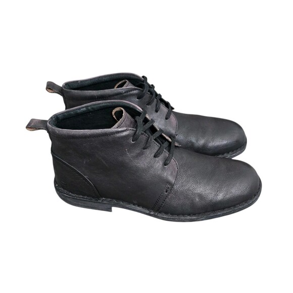 Andrew Marc Mens Chukka Boots Black Leather Lace-Up Ankle Boot US Size 11 EUC main image 6